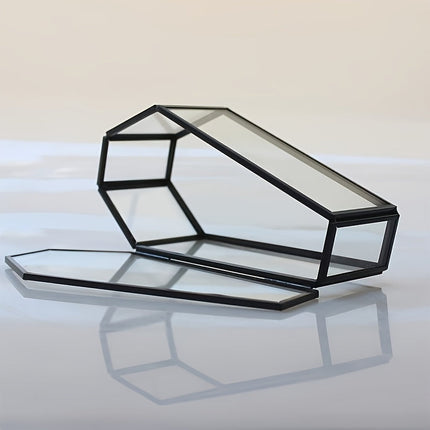 Smyckeskrin Glas Svart