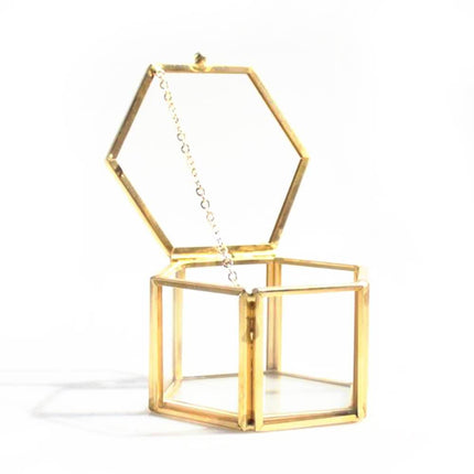 Smyckeskrin Glas Guld