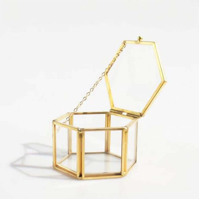 Smyckeskrin Glas Guld