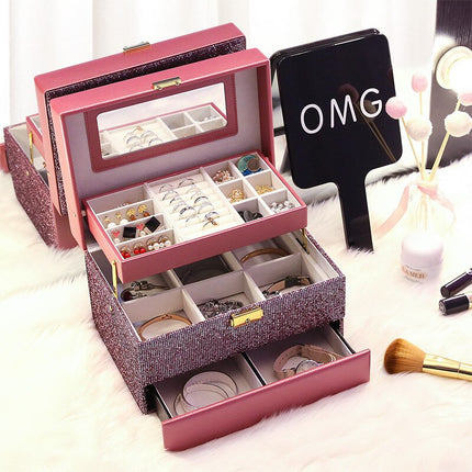 Stort Smyckeskrin Glitter