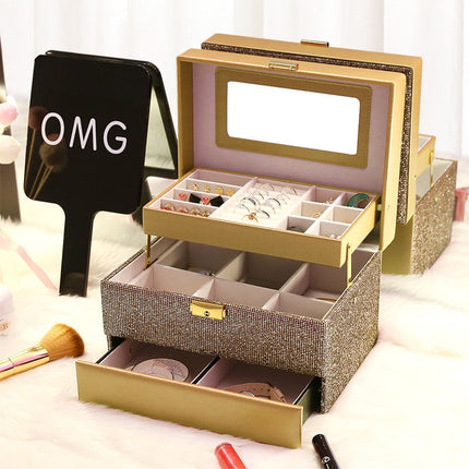 Stort Smyckeskrin Glitter