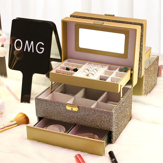 Stort Smyckeskrin Glitter